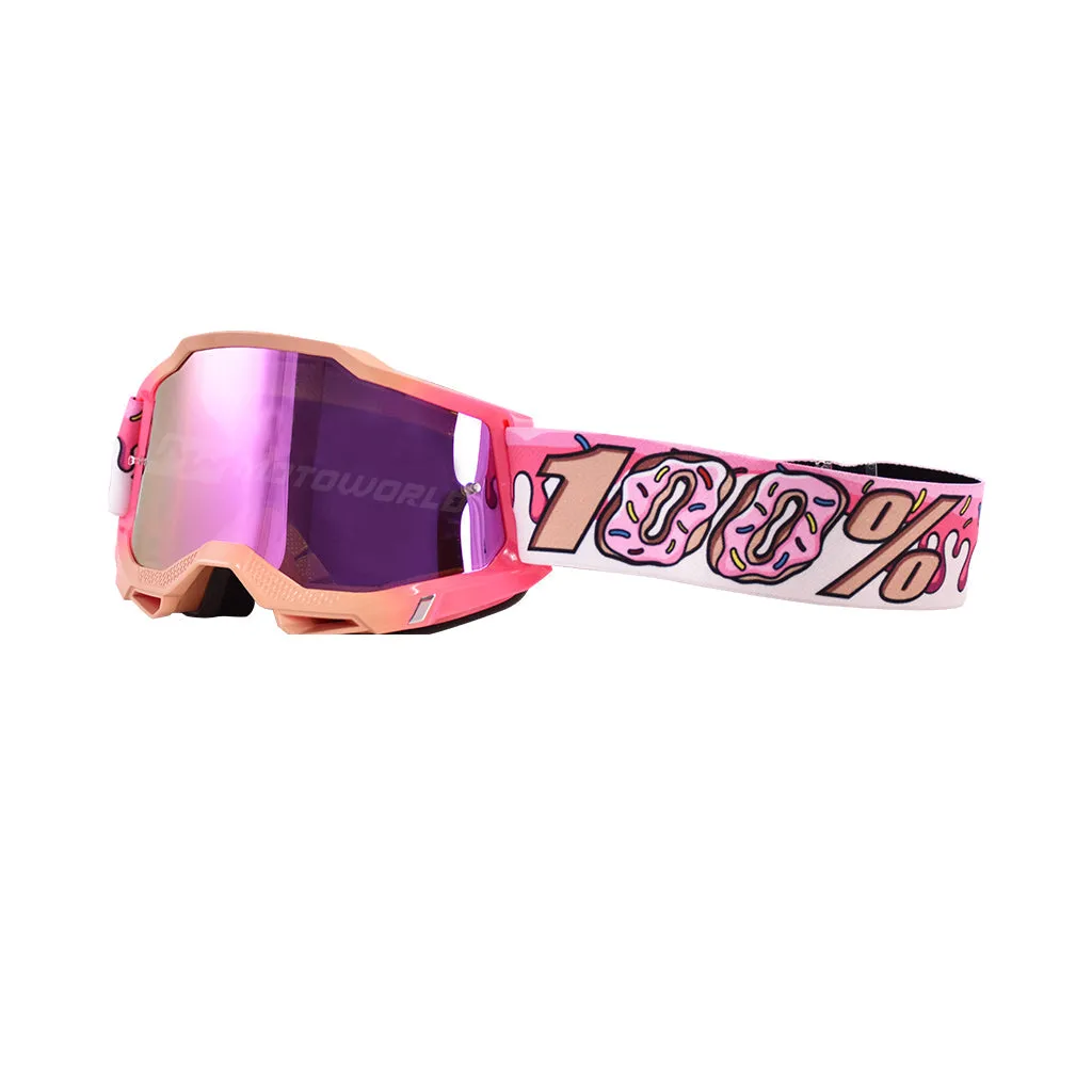 100% ACCURI 2 MOTORCYCLE HELMET GOGGLES