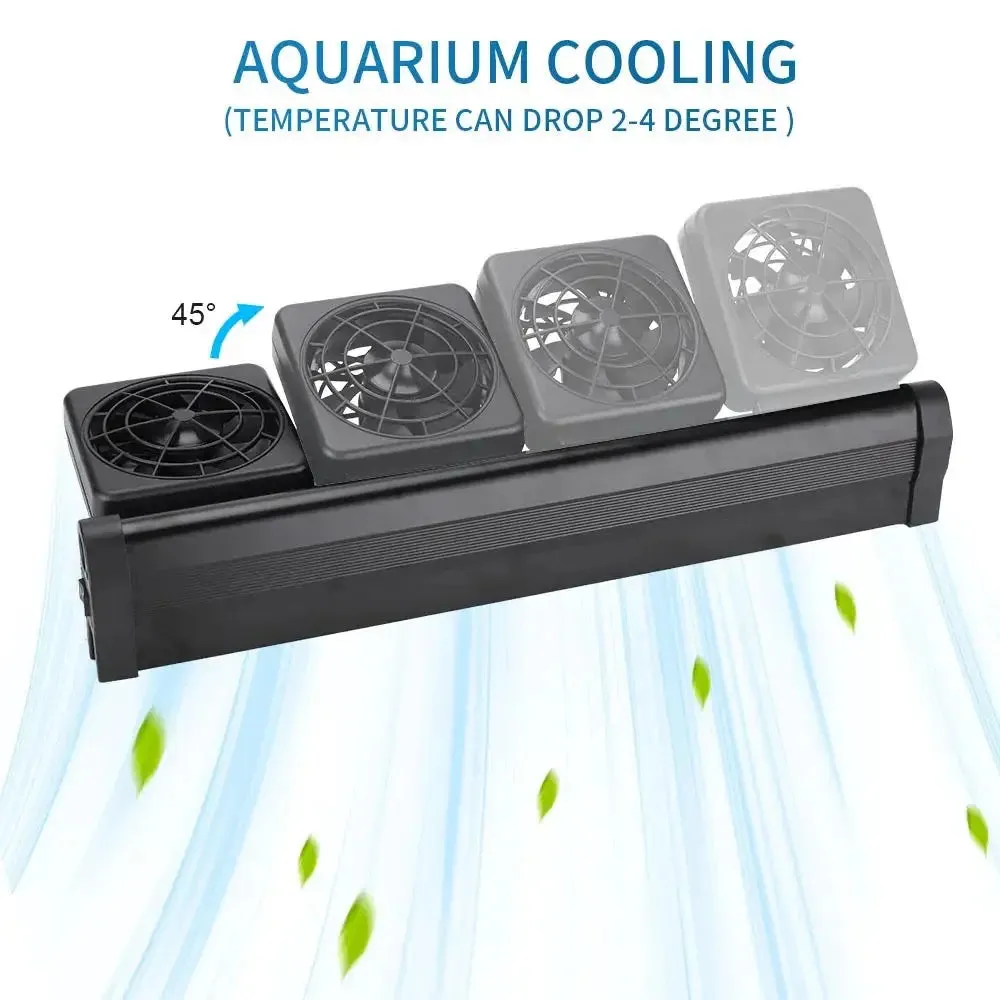 2 Head Aquarium Cooling Fan 20cm