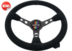 3 Spoke Steering Wheel with Slots 345mm/70mm Dish CH-SW02