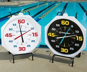 31 INCH COMPETITOR BLACK FACE PACE CLOCK - BATTERY