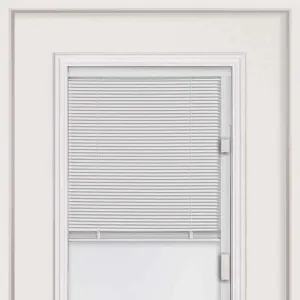 32" Steel Utility Door, Mini Blind Left Hand