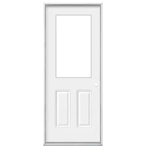 34" Steel Utility Door, 1 Lite Left Hand