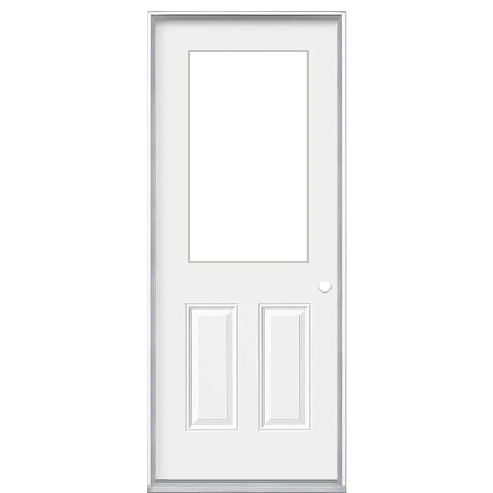 34" Steel Utility Door, 1 Lite Left Hand
