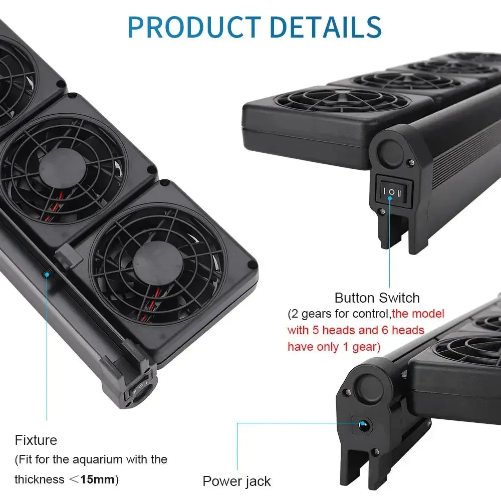 4 Head Aquarium Cooling Fan 39cm