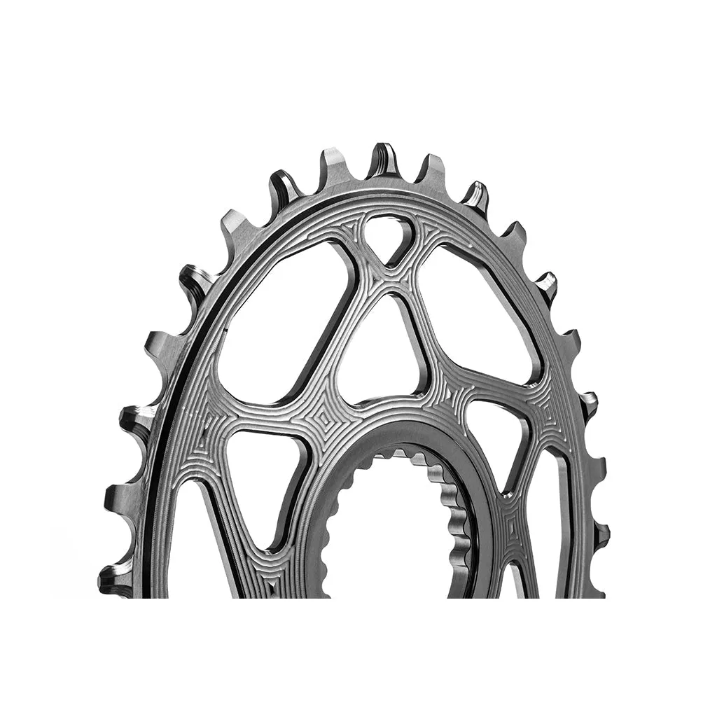 Absolute Black Oval MTB Chainring - 1X Shimano Direct Mount - HG  12 Speed