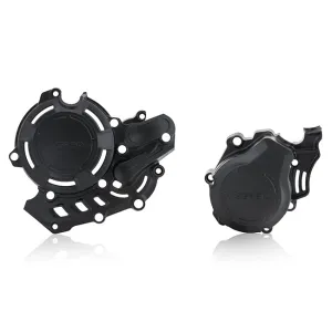 Acerbis X-power Engine Case Cover Kit Black CRF250R 18/21 (24435.090)