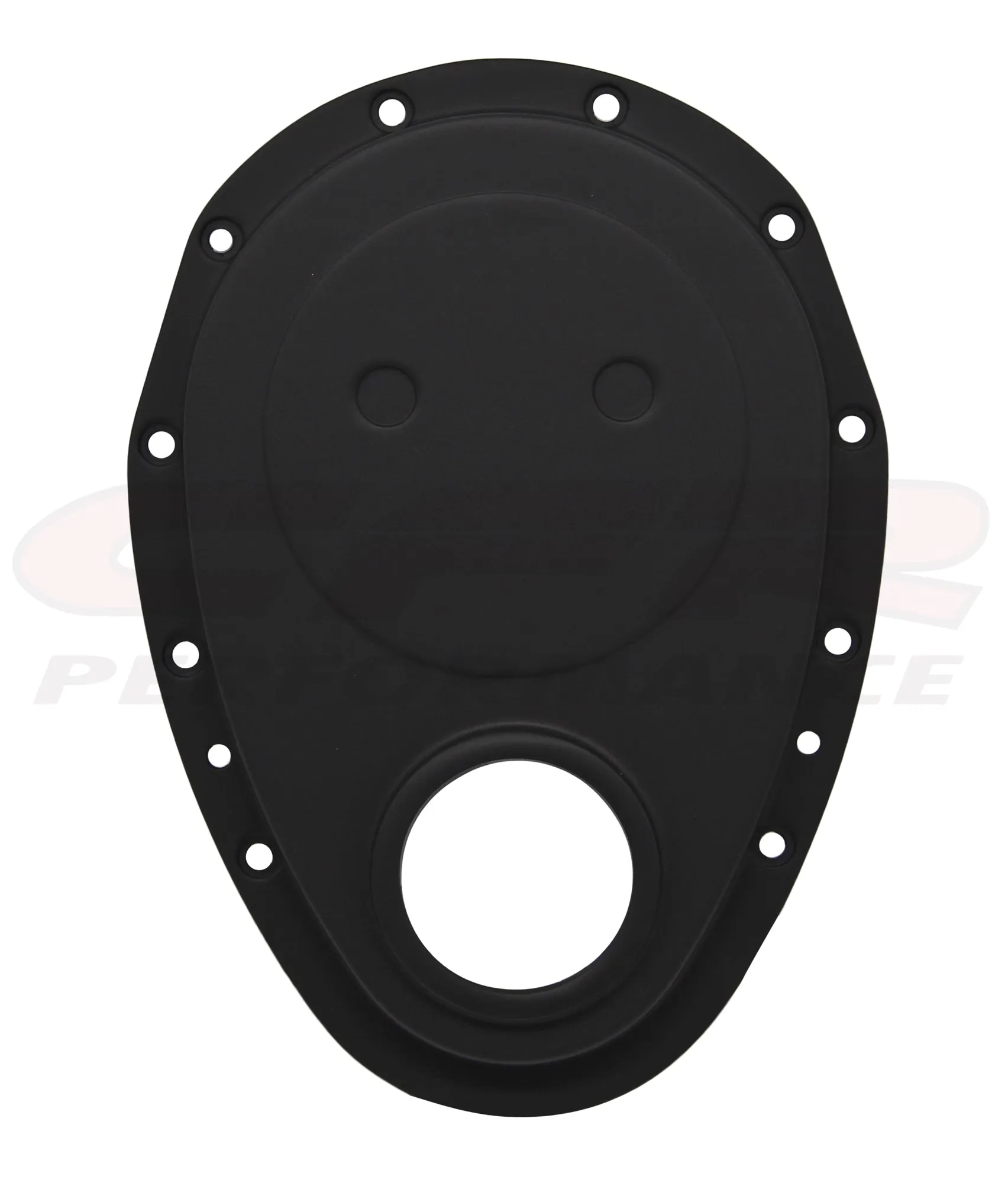 ALUMINUM CHEVY SB 283-305-327-350-400 TIMING CHAIN COVER - BLACK