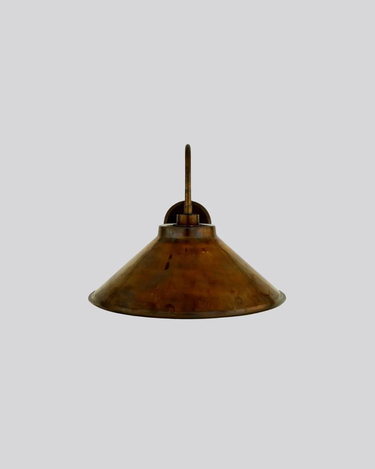 Antique Brass Gooseneck Wall Light