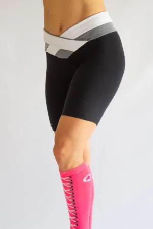 AR 1279 - colourblock x-cross shorts