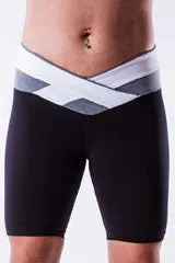 AR 1279 - colourblock x-cross shorts