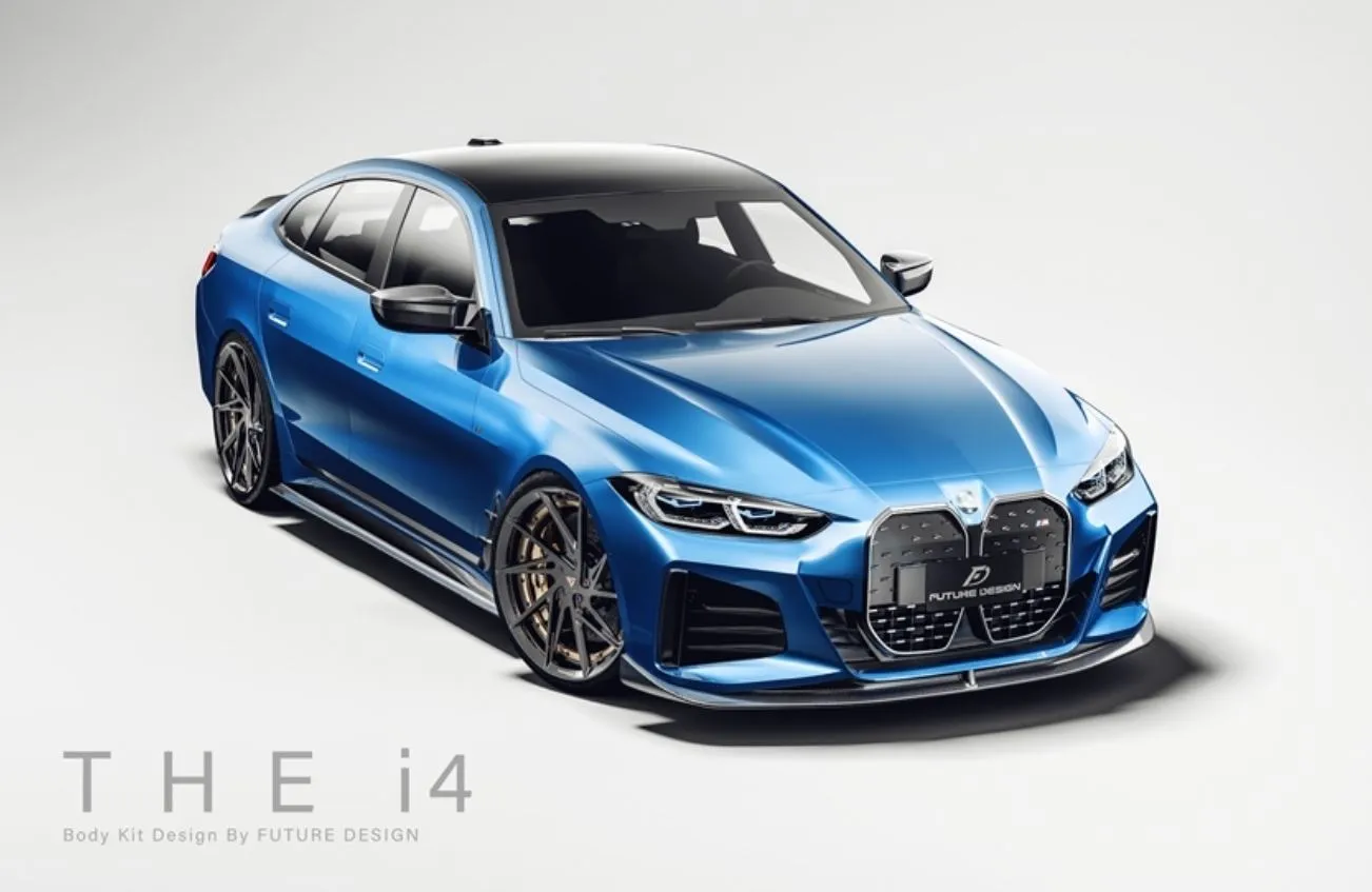 BMW i4 G26 2022  Carbon Fiber Side Skirts Splitter by Future Design