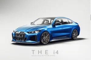 BMW i4 G26 2022  Carbon Fiber Side Skirts Splitter by Future Design
