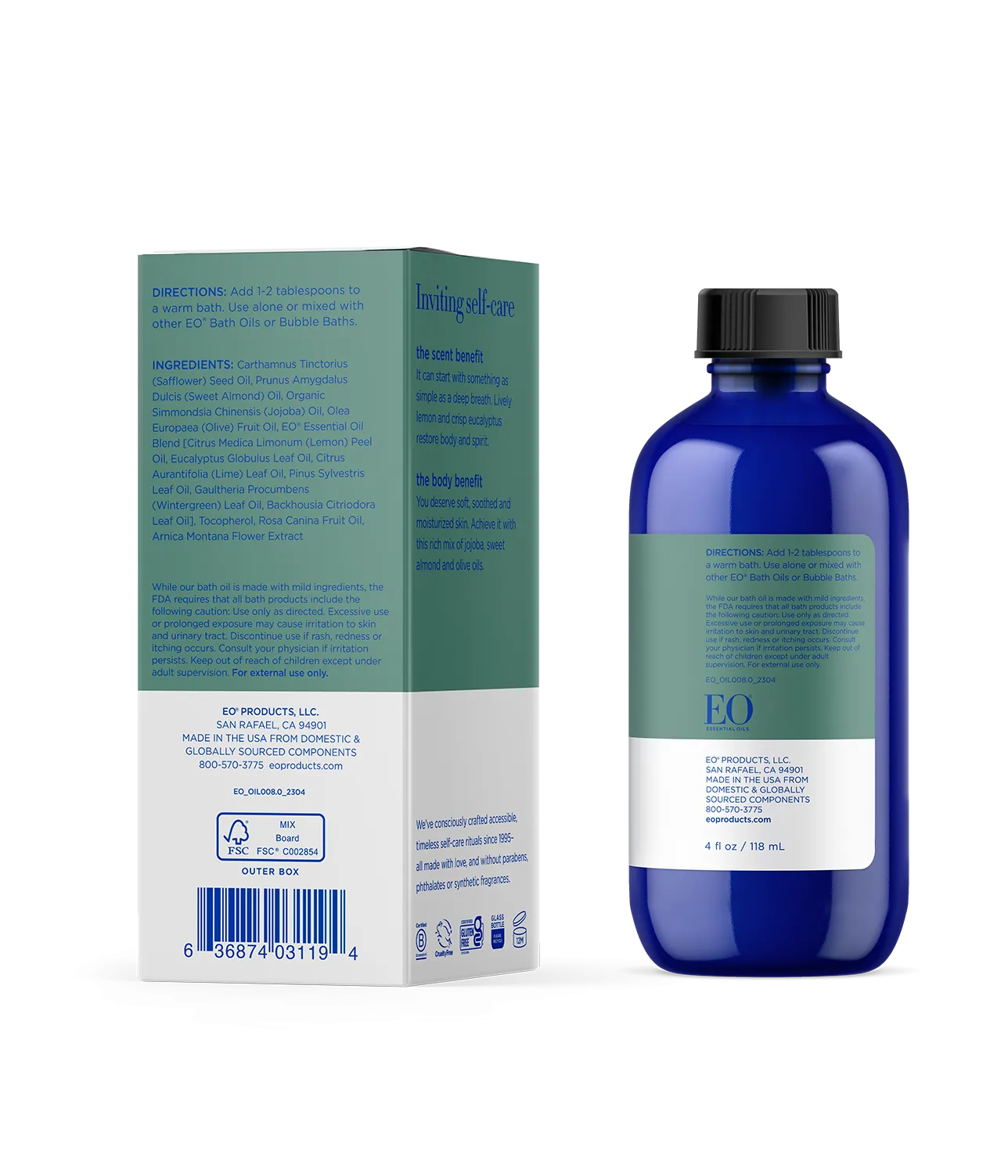 Body Boost Bath Oil in Eucalyptus Lemon