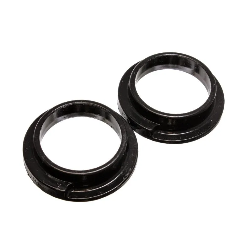 Energy Suspension Hyper-Flex Coil Spring Isolator - 3" ID - 4-5/16" OD - 3-7/16" Lip OD - 3/16" Thick - Polyurethane - Black - Universal - (Pair)