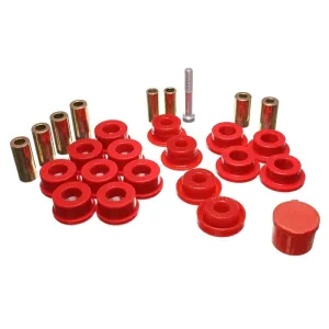Energy Suspension Hyper-Flex Control Arm Bushing - Front - Lower/Upper - Polyurethane - Red - Jeep Wrangler JK 2007-11