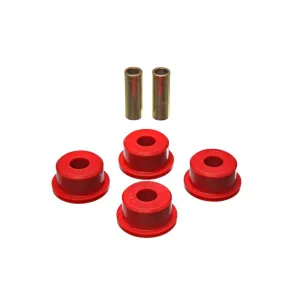 Energy Suspension Hyper-Flex Flanged Bushing - 2.040" OD - 2.530" Long x 0.625" ID Sleeve - Polyurethane/Steel - Red/Zinc Oxide