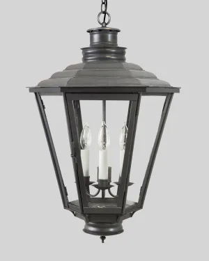 English Gas Exterior Hanging Lantern Large