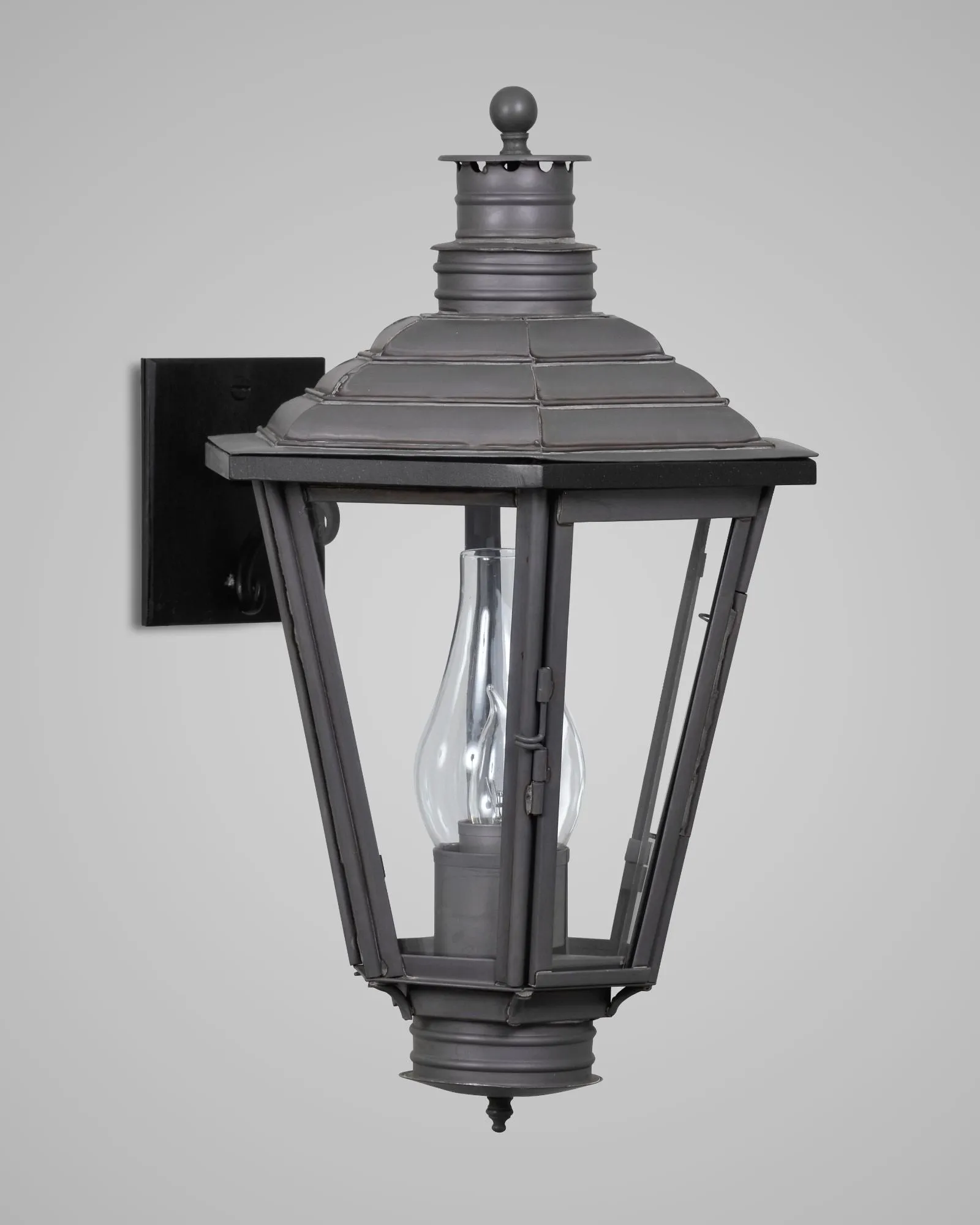 English Gas Exterior Wall Lantern Small