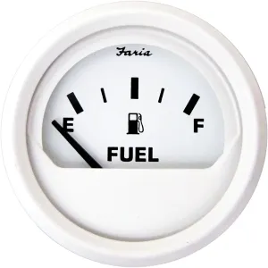 Faria White Fuel Gauge