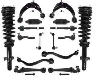 Fits For 2006-2012 Ford Fusion Upper Low Control Arm Chassis Kit w Bushings 16pc
