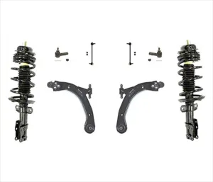 Front Complete Strut Lower Control Arms Tie Rods For 03-07 Saturn ION 2.2L 2.4L