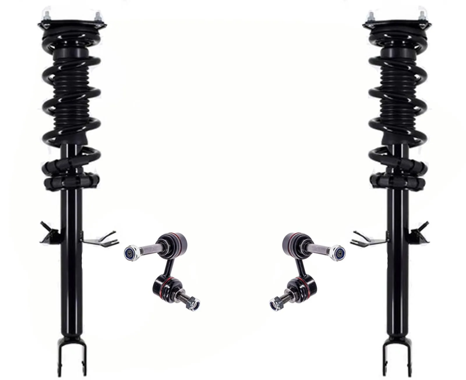 Front Complete Struts & Links For 2014-2017 Infiniti QX70 3.7L Rear Wheel Drive