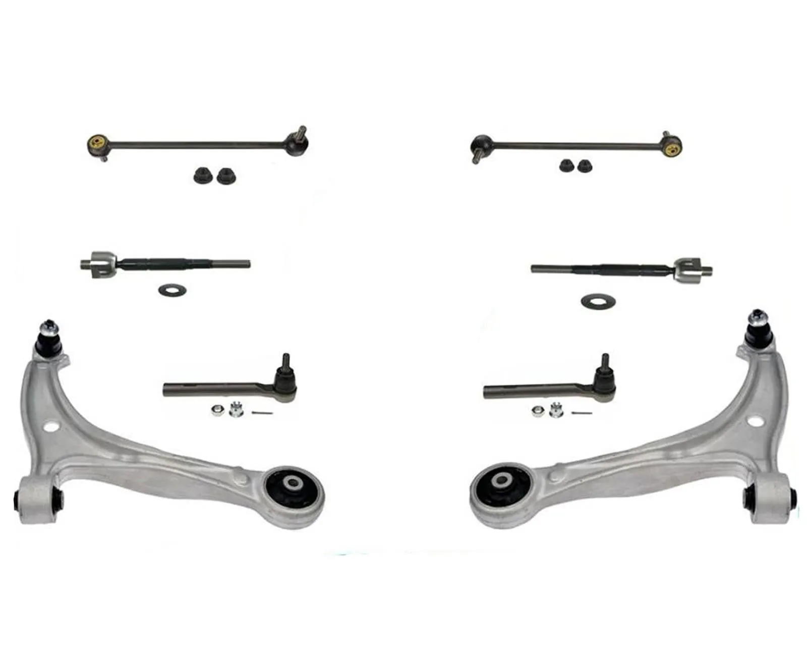 Front Lower Control Arms Ball Joints Tie Rods Sway Bar for Honda Odyssey 07-10
