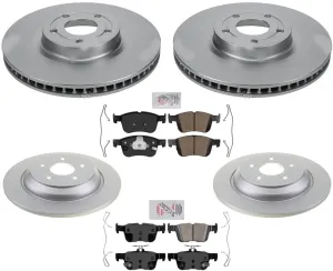 Ft & Rear GEO Coated Disc Brake Rotors Brake Pads for Ford Bronco Sport 21-2023