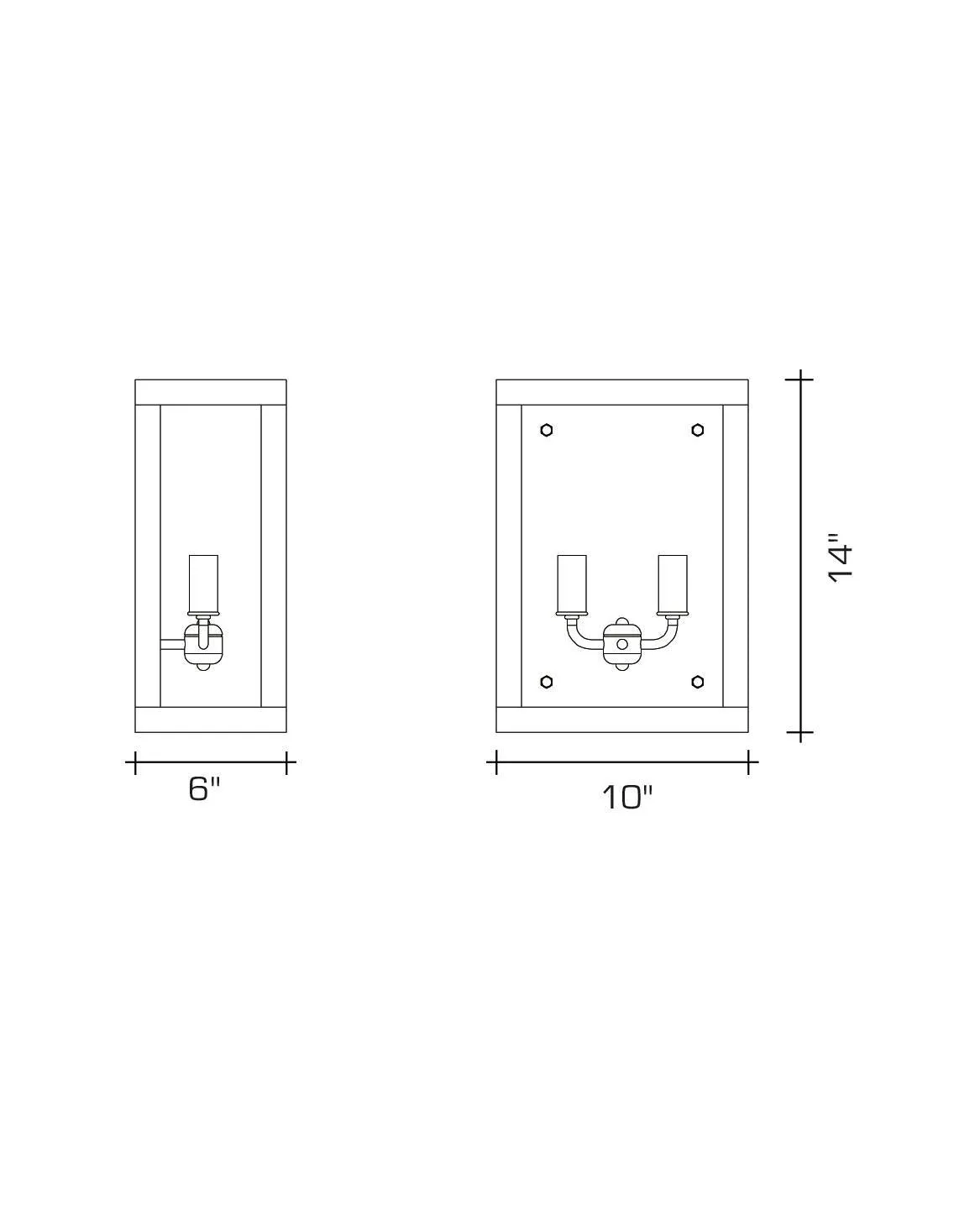 Heron 10 Exterior Sconce