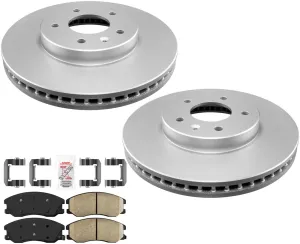 Improved Coated Brake Rotors & Ceramic Pads For Chevrolet Captiva Sport 2008-15