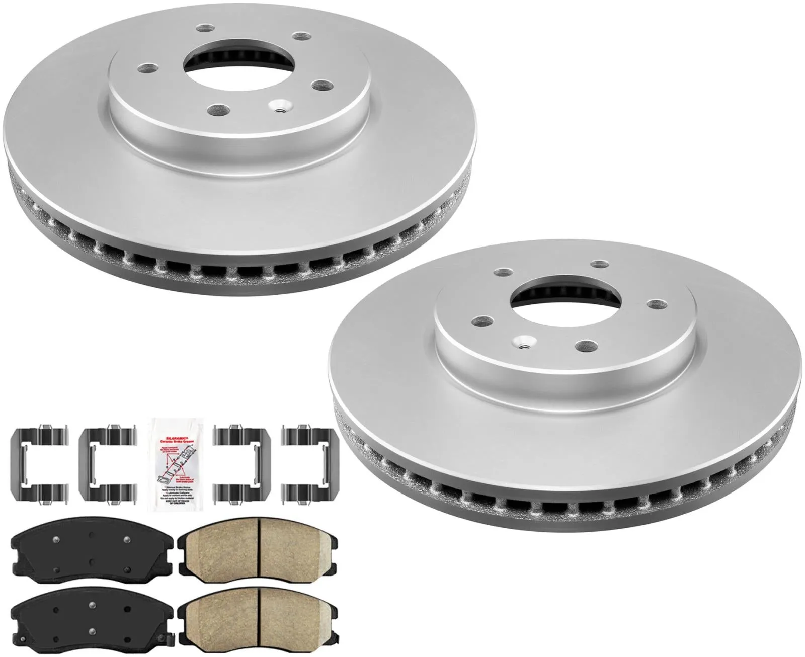 Improved Coated Brake Rotors & Ceramic Pads For Chevrolet Captiva Sport 2008-15