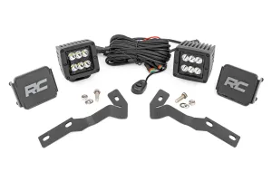 LED Light Kit - Ditch Mount - 2" Black Pair - Spot - Toyota Tacoma (16-23)