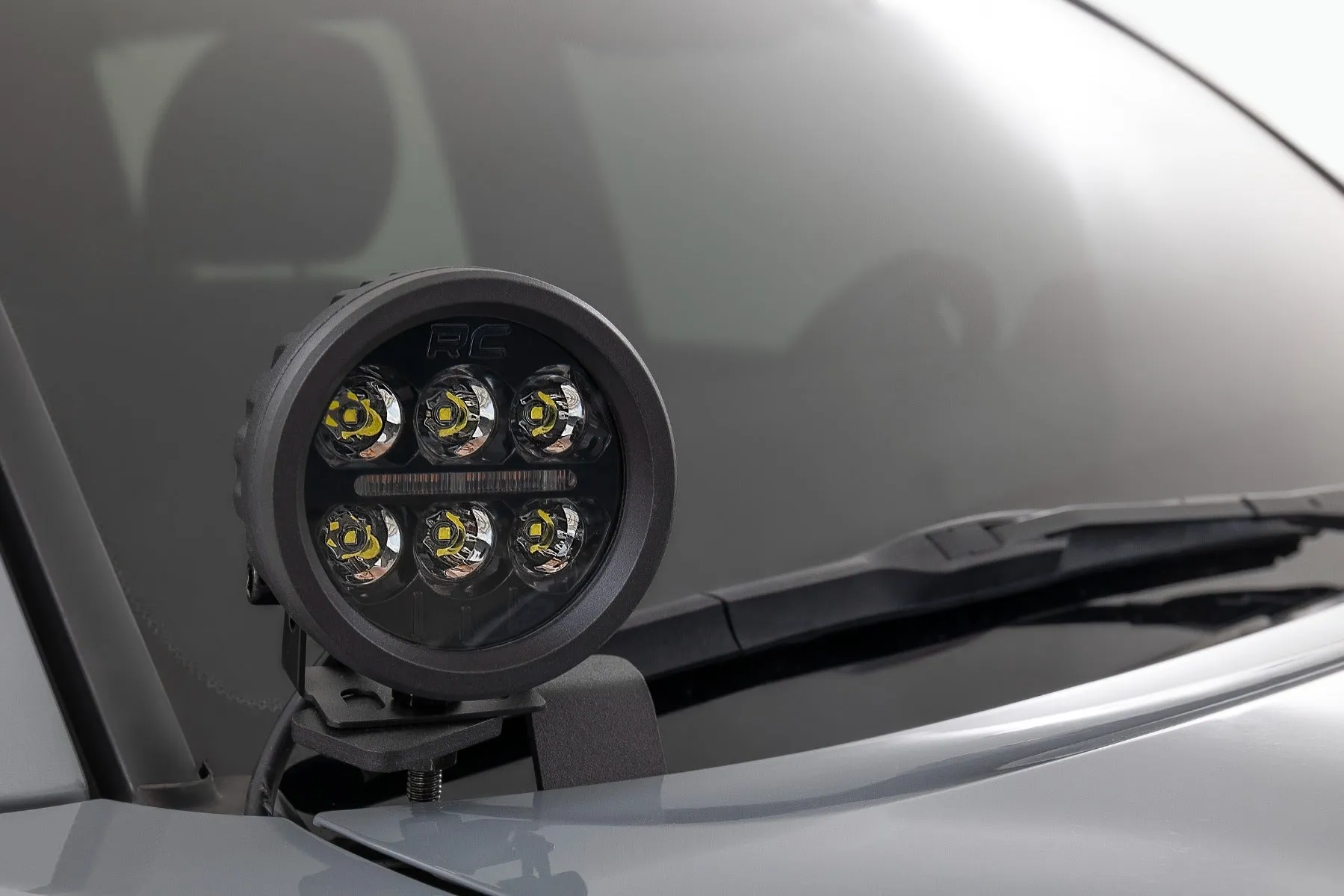 LED Light Kit - Ditch Mount - 2" Black Pair - Spot - Toyota Tacoma (16-23)