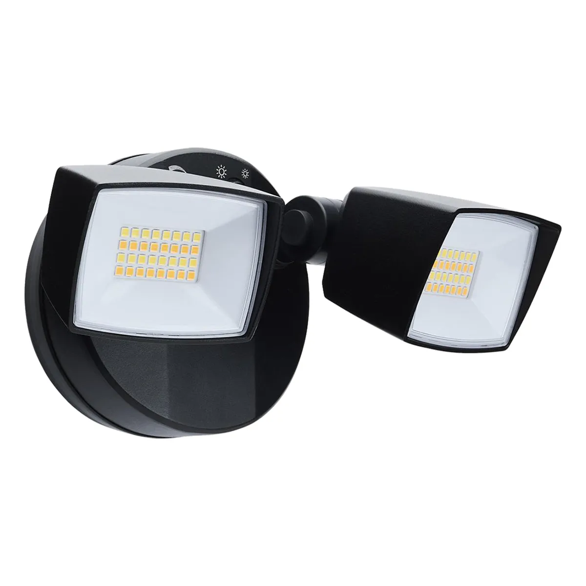 LED Security Flood Light, Dusk To Dawn Photocell, 3350 Lumens, 30K/40K/50K, Black