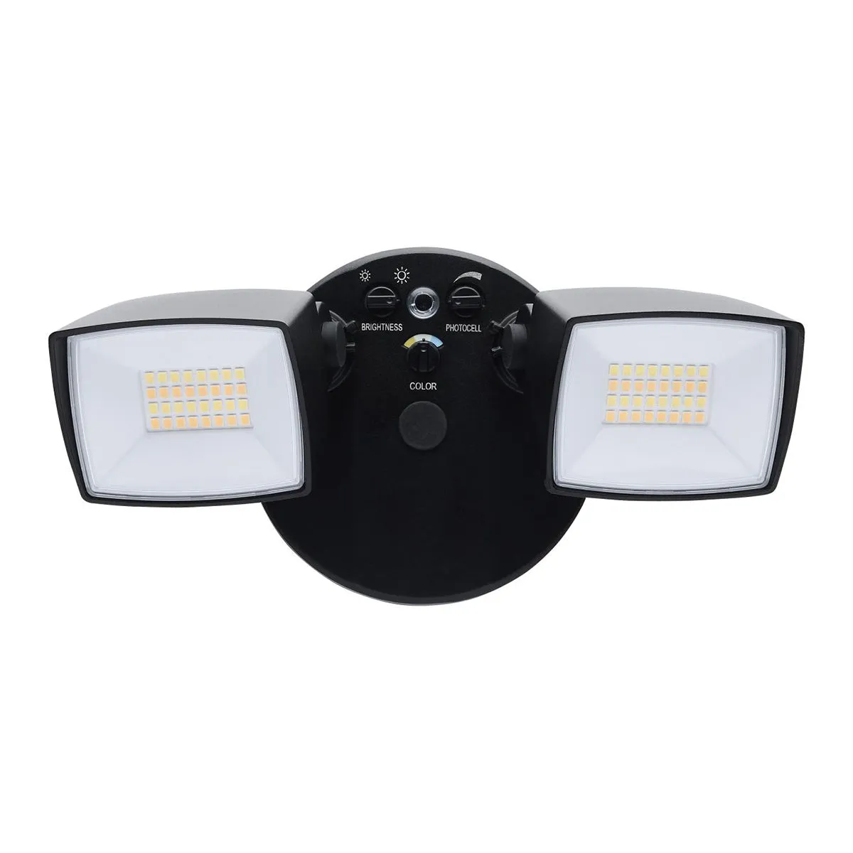 LED Security Flood Light, Dusk To Dawn Photocell, 3350 Lumens, 30K/40K/50K, Black