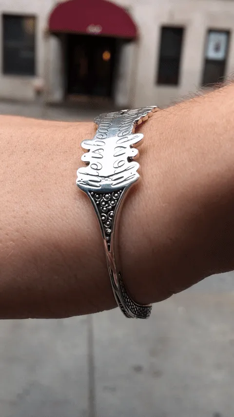 Life Is Beautiful Sterling Silver Cuff