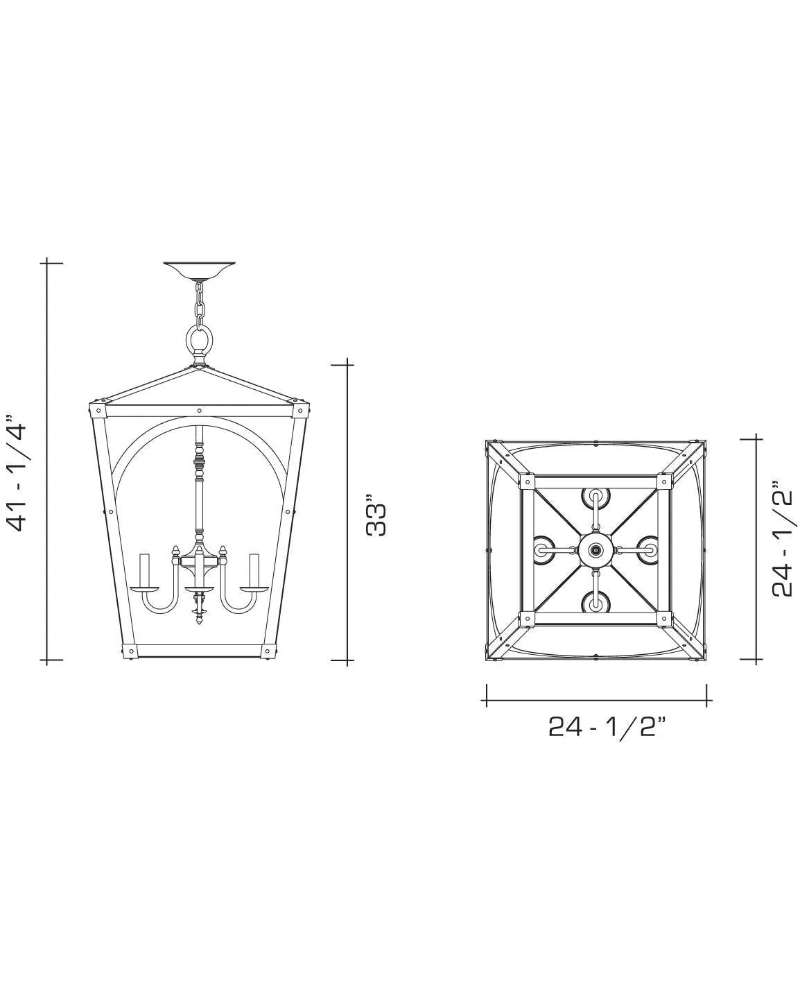 Mercer 32 Exterior Lantern