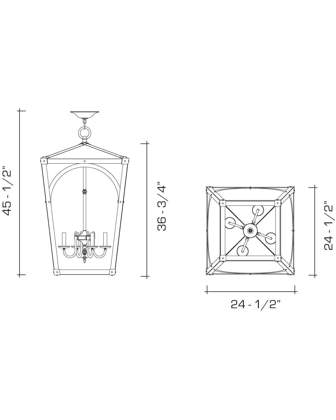 Mercer 36 Exterior Lantern