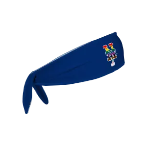 Mets Cooling Reversible Tieback Headband: Pride Fill Cap Logo / Progressive Pride Flag