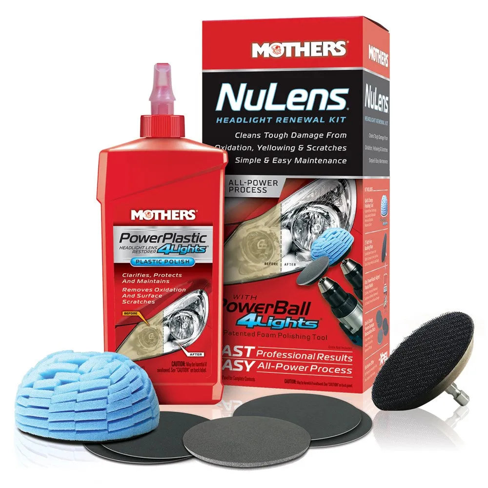MOTHERS 687251 NuLens Headlight Renewal Restorer Kit