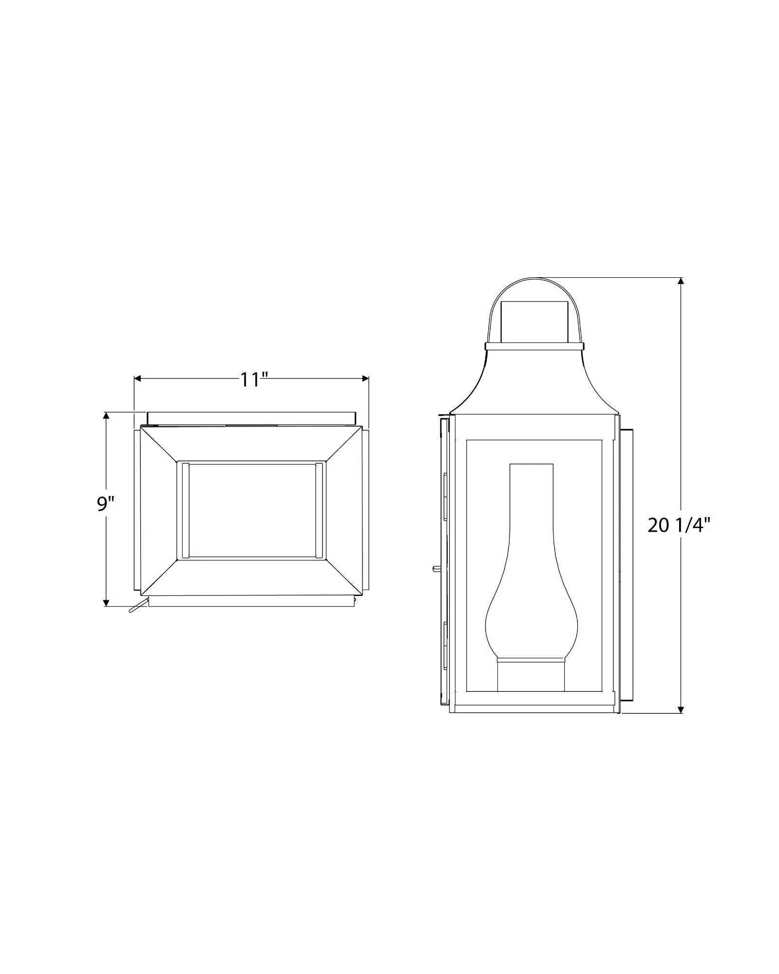 New England Barn Exterior Wall Lantern Large