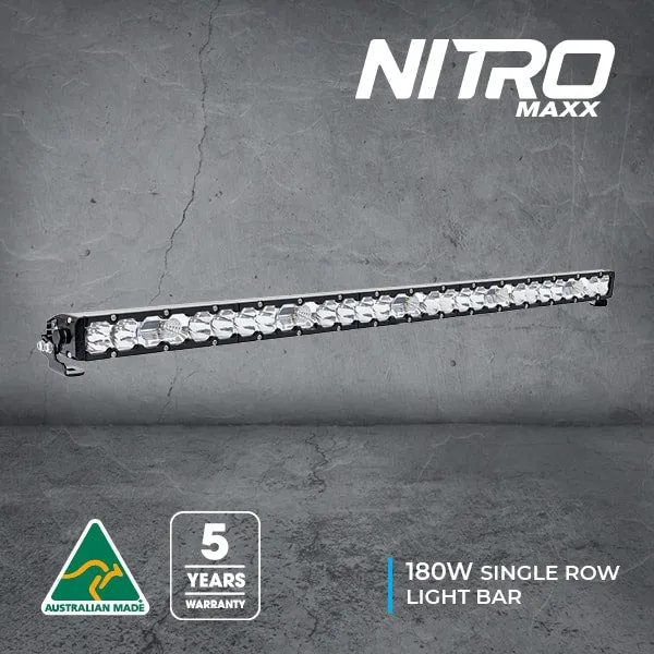 Nitro Maxx 180W 44″ Single Row Light Bar | Ultra Vision Lighting