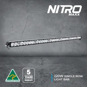 Nitro Maxx 220W 52″ Single Row Light Bar | Ultra Vision Lighting