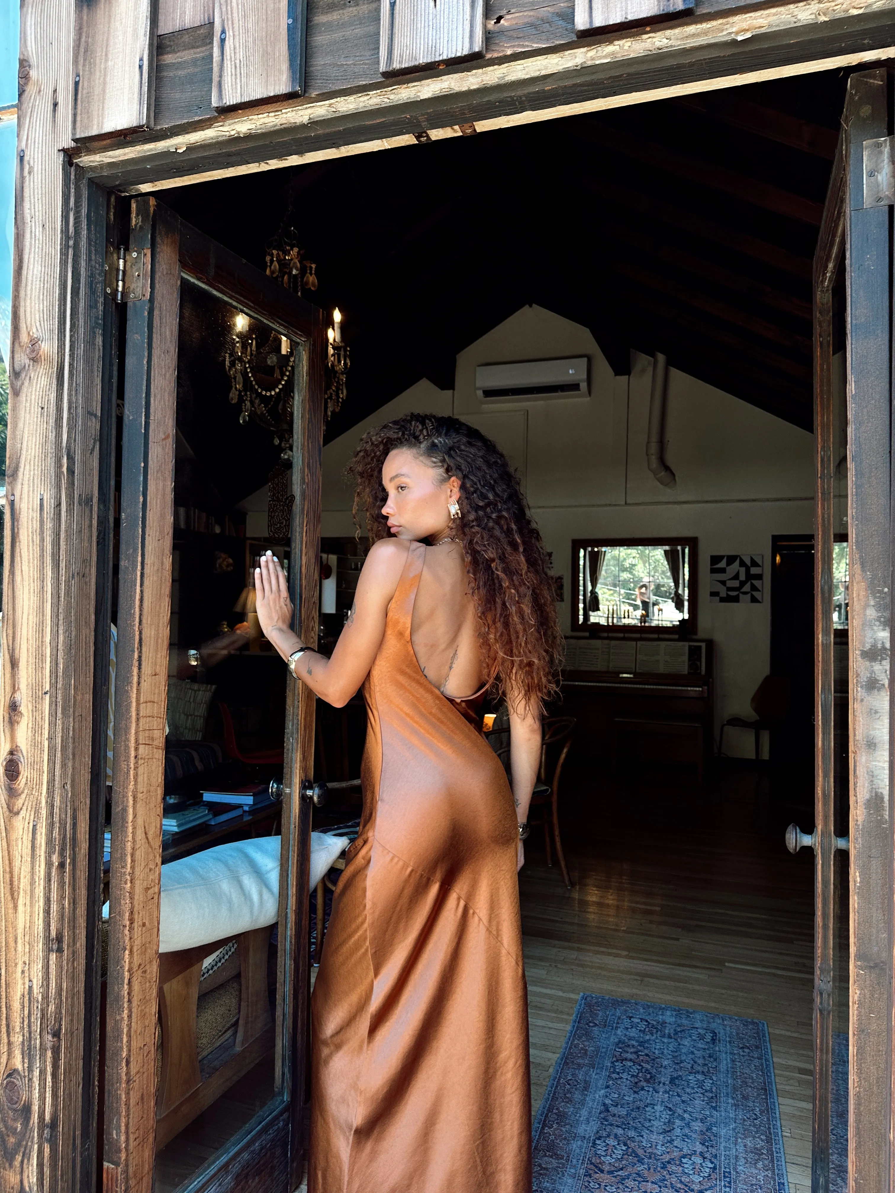 Orion Bronze Maxi Dress