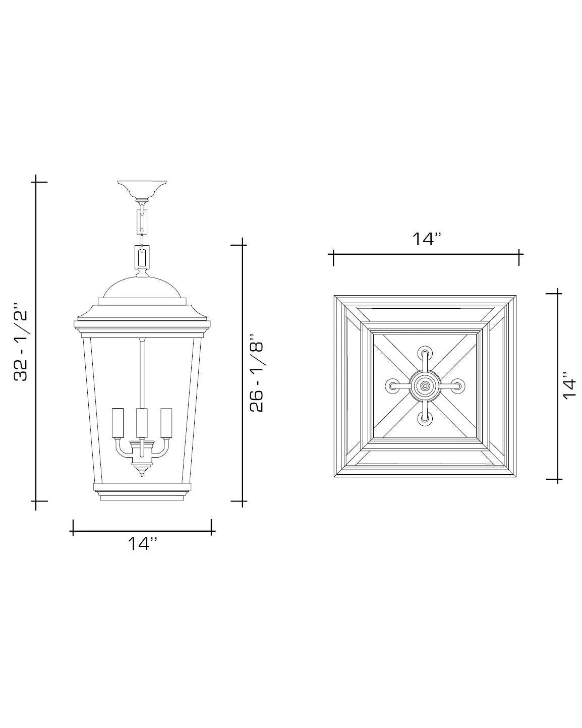 Philip Tapered Exterior Lantern