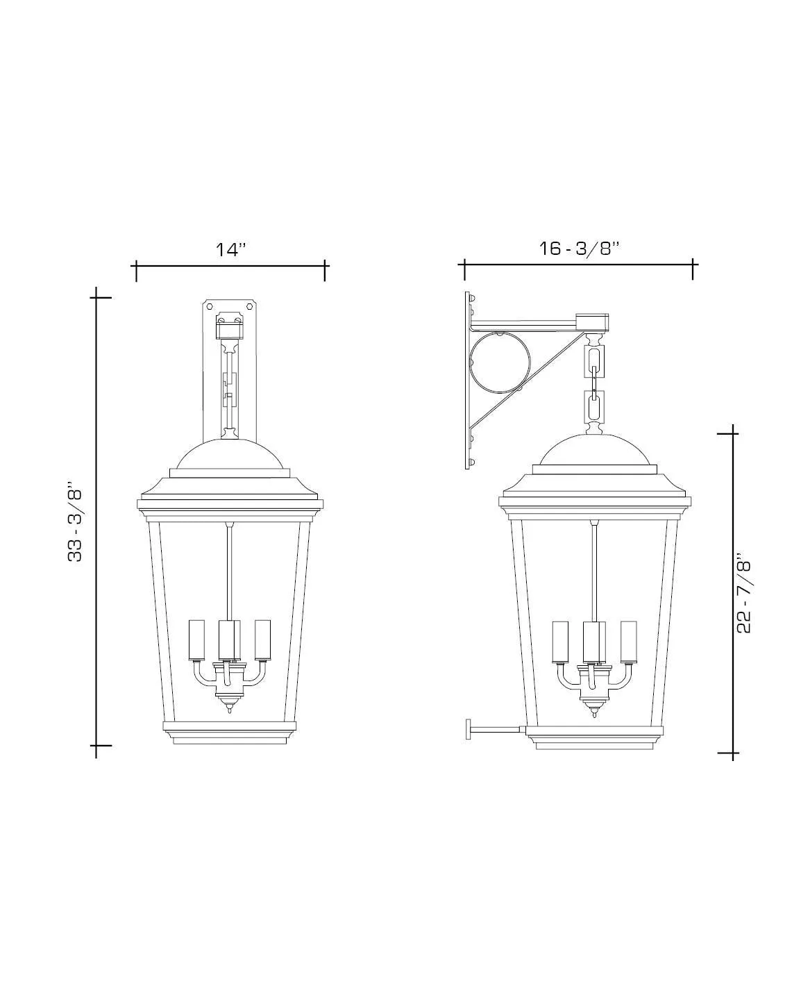 Philip Tapered Exterior Wall Lantern