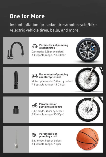 Portable LED Air Pump