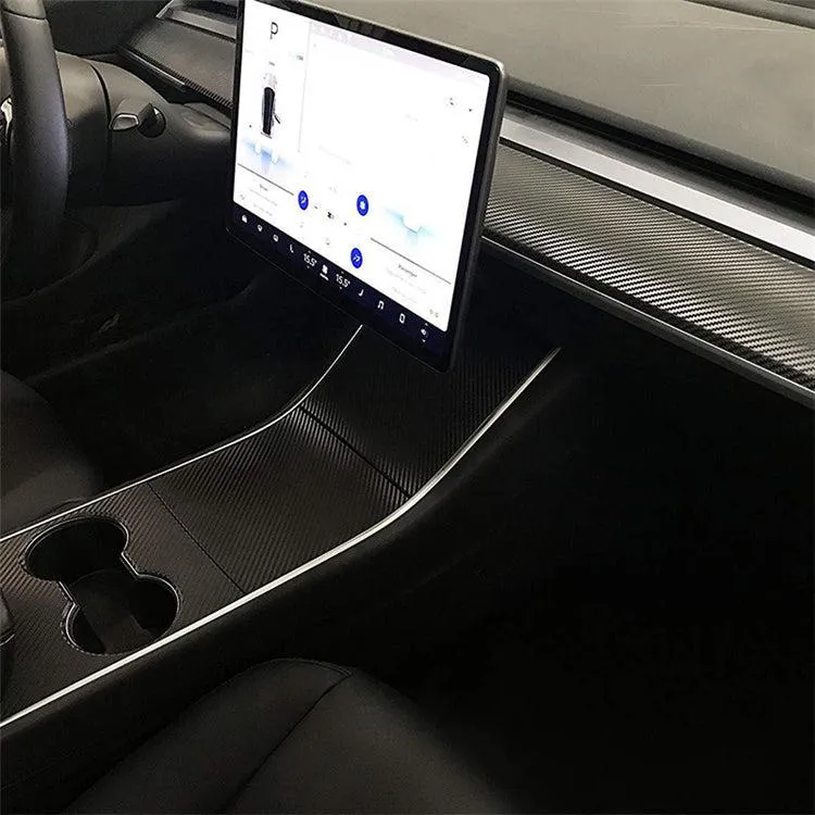 TAPTES Dashboard Wrap Sticker for Tesla Model 3
