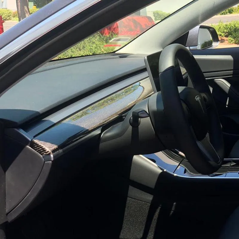 TAPTES Dashboard Wrap Sticker for Tesla Model 3