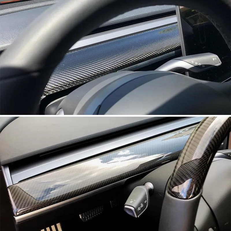 TAPTES Dashboard Wrap Sticker for Tesla Model 3